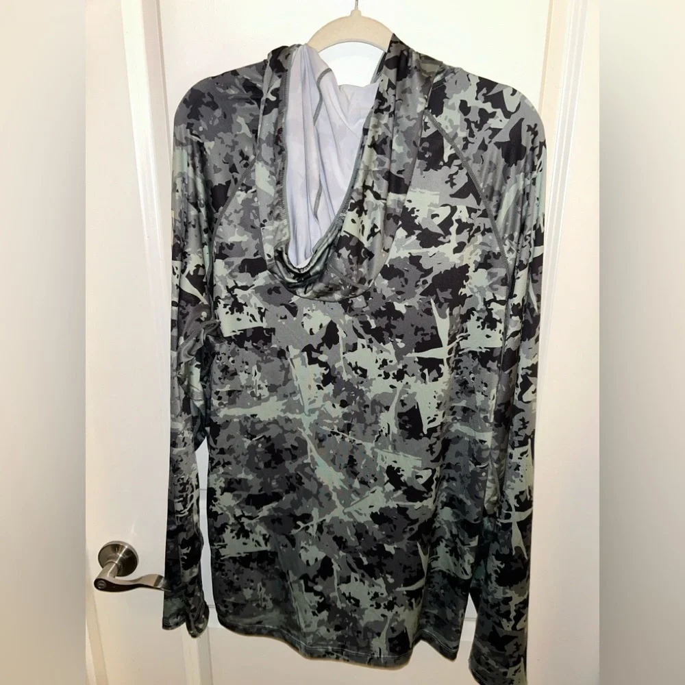 RIIPO Camouflage Long Sleeve Rash Guard/ Fishing Shirt